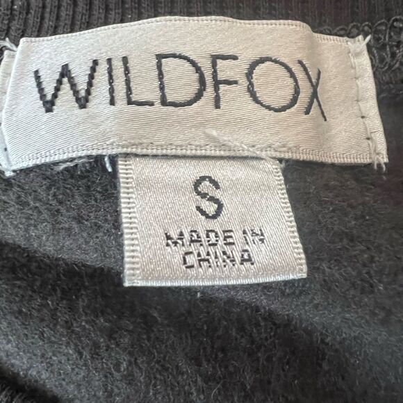Wildfox Champagne please pirate black pull over sweatshirt small bridal party - Picture 4 of 6
